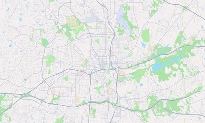 Naklejka premium Winston-Salem North Carolina map