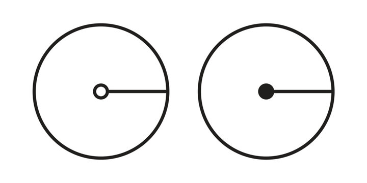 Radius icon for graphic and web design. EPS10