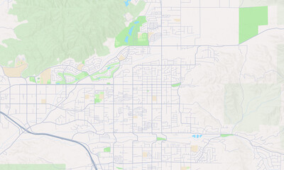 Fototapeta premium Yucaipa California map