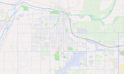 Obraz premium Yuma Arizona map