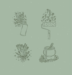 Draw_flowers_hand © anna42f