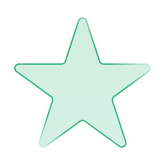 Fototapeta premium Glassmorphism UI Element. Abstract soft pastel gradient star background with rounded border for mobile stories and app UI design