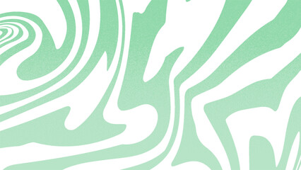 Obraz premium Abstract mint green psychedelic wavy background with fluid liquid swirl pattern. Modern creative trendy design in vector EPS 10