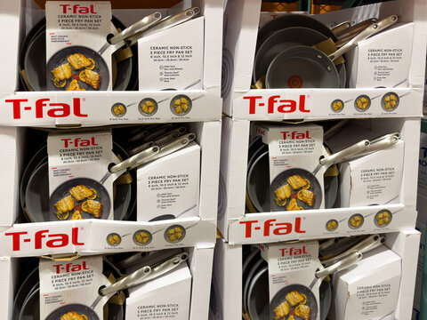 T-fal Ceramic Non-Stick 3-Piece Fry Pan Set