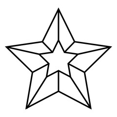 Fototapeta premium 3d star nautical
