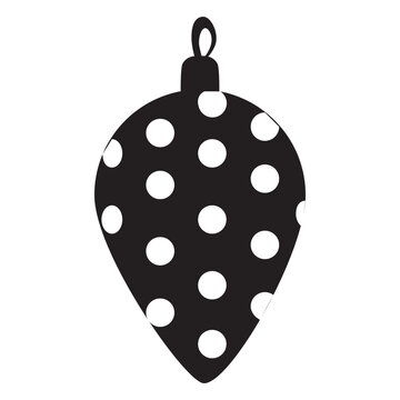 Christmas ball pattern silhouette 143