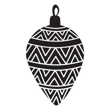 Christmas ball pattern silhouette 170