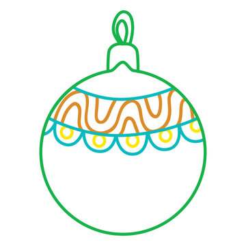 Christmas ball stroke icon 206