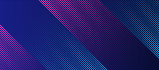 red blue lines techno abstract background overlap layer on black space with diagonal shape decoration. Modern graphic design element stripes style concept © Azahar