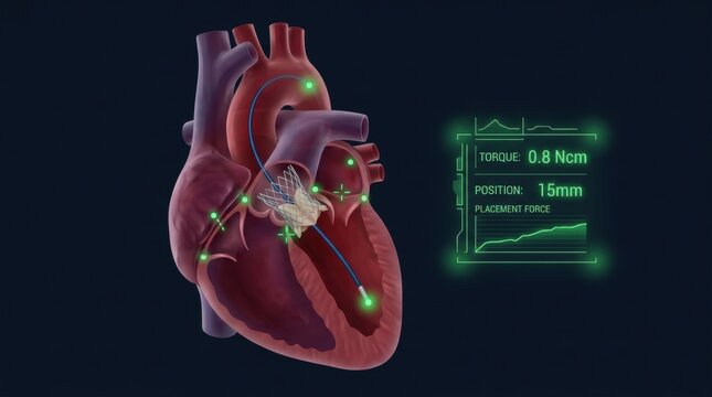 Minimally invasive heart valve replacement procedure with advanced monitoring