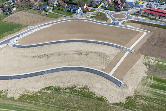 Neues Baugebiet mit Baugrundst&uuml;cken f&uuml;r neue Wohnh&auml;user