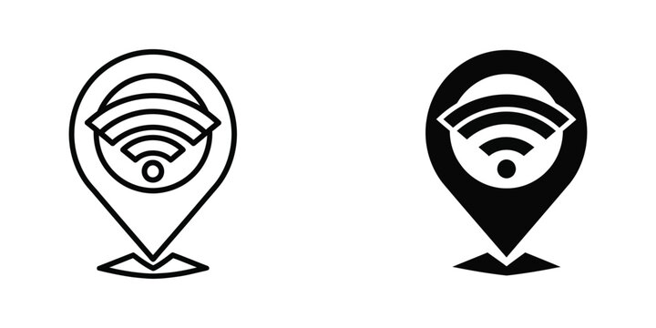 Comparison of active and inactive wireless network location pins