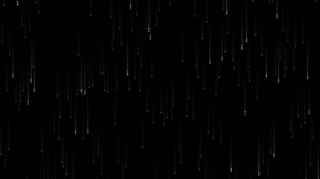 Blue Data Processing Digital Rain Animation