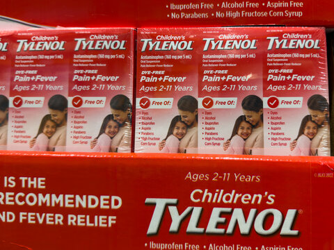 Children's Tylenol Dye-Free Pain and Fever oral suspension packs