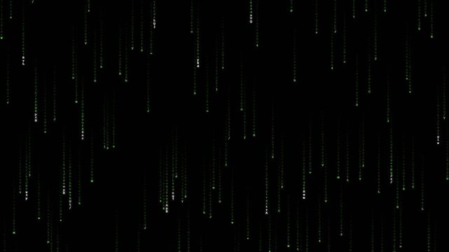 Green Matrix Style Data Processing Loop
