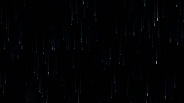 Dark Blue Digital Data Flow Background Loop