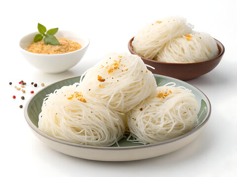 Idiyappam string hoppers  isolated