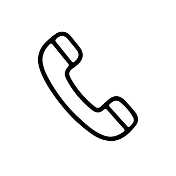 A collection of versatile telephone handset icons for communication and contact elements