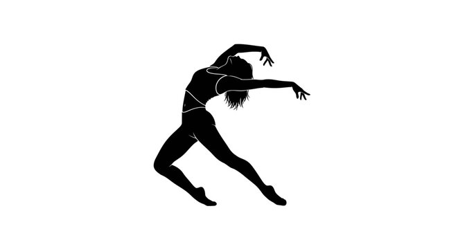 Female Dancer in Dynamic Pose.
