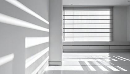Obraz premium empty white room