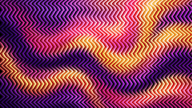 Vibrant chevron pattern with purple pink and yellow hues