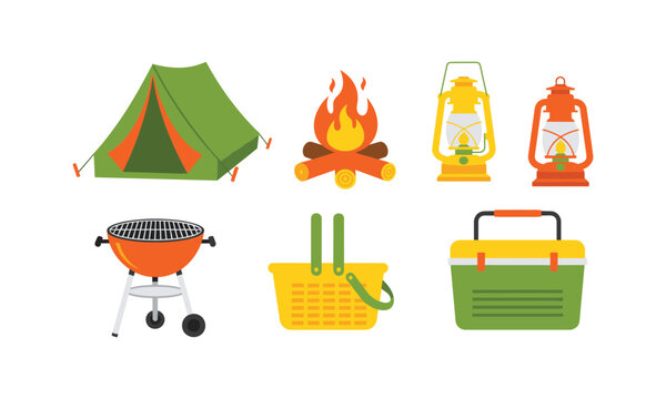 Essential items for a camping and outdoor adventure experience