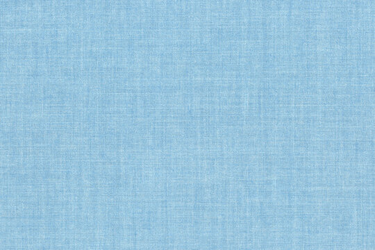Light blue linen fabric texture background. Woven pastel canvas textile surface for elegant fashion apparel or baby shower design