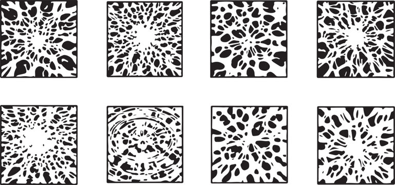 Complex neural network visualization with dense interconnected nodes Vector