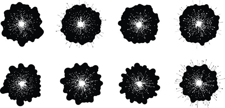 Black and white collection of drafting and measurement tools a technical illustration set