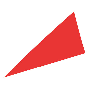 Right angle triangle flat icon 78