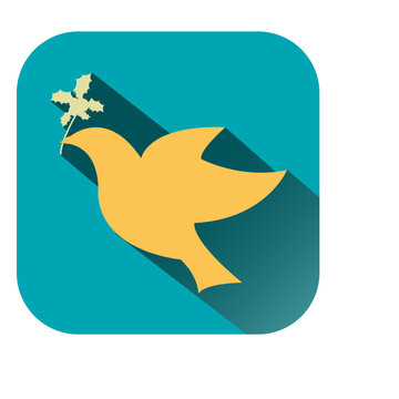 Dove square icon