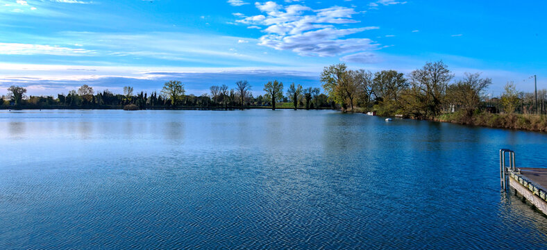 Life boats in a italian maritime center for training
