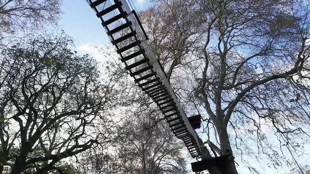 Treetop Adventure attraction in a park