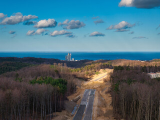 Gdynia city by the Baltic Sea in Poland
