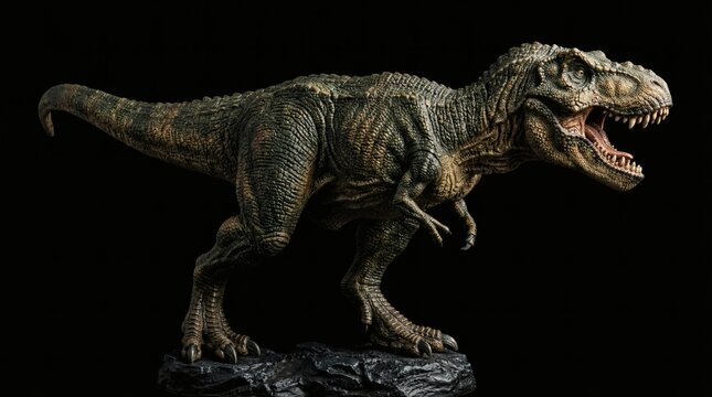 Fierce tyrannosaurus rex dinosaur model with t rex extinct animal terrible liz
