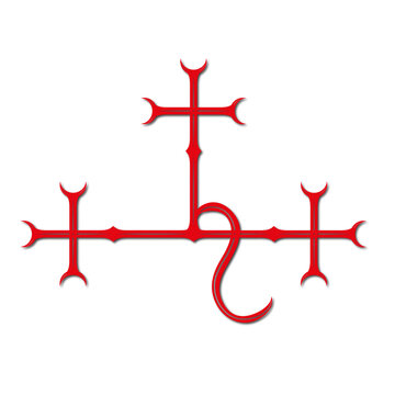 Sigil of Lilith- Female demon Lilith symbol, png, 300 dpi,  lilith symbol, tattoo, art, SVG, vector, red