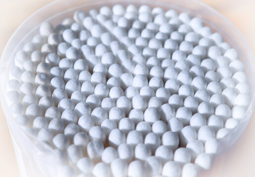 Q tips for ears hygiene health object background