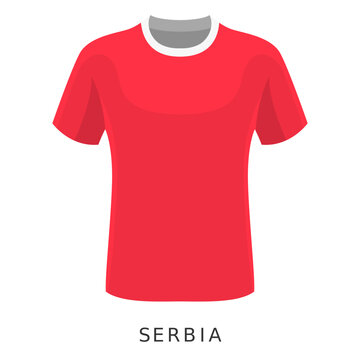 Serbia soccer shirt cartoon