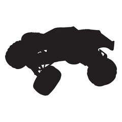 Monster bigfoot truck silhouette © Vexels