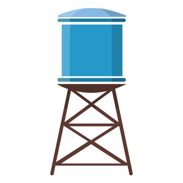 Water tower illustration