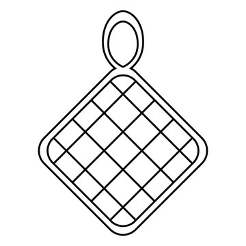 Pot holder stroke icon