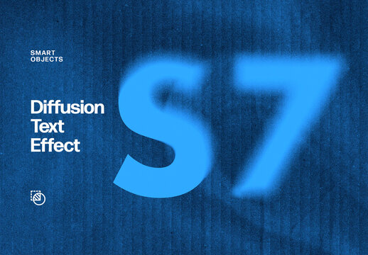 Diffusion Text Effect Mockup