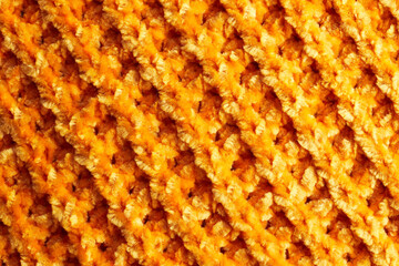 Full frame of the texture of knitted fabric made of wool thread. © Myshkovskyi