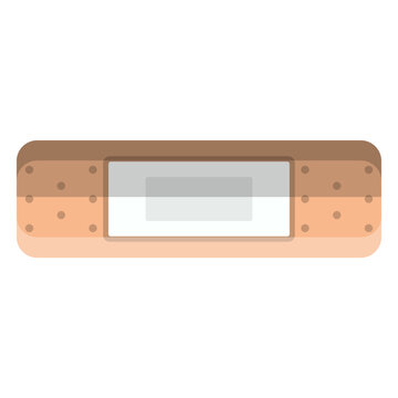 Rectangle adhesive bandage icon