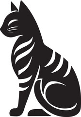 Icon of black silhouette vector cat best for logos  © Pure Vector