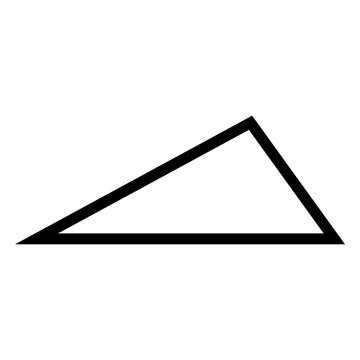 Scalene triangle silhouette