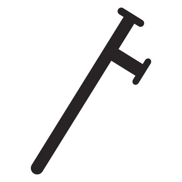 Truncheon club baton silhouette