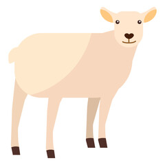 Lamb sheep wool hoof flat © Vexels