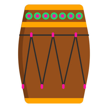 Drum circle pattern flat