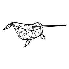 Narwhal polygonal © Vexels